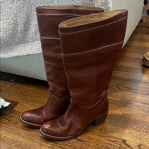 Frye Chestnut Knee high Leather Boots